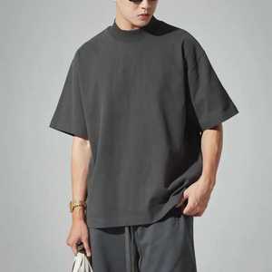 Camiseta de manga corta con estampado personalizado bajo demanda para hombre, camisetas deportivas vintage con hombros caídos de algodón pesado de gran tamaño para hombre 2025 al por mayor - Product Image 6