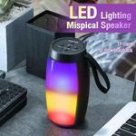 Enceinte portable ZQS1202, enceinte sans fil, boombox, enceinte de fête en plein air, lumière LED RGB dynamique, basses puissantes, stéréo, vente en gros