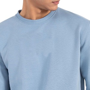 Sweat-shirt ras du cou à manches longues pour hommes, pull d'hiver à col rond, logo personnalisé, impression numérique solide d'approvisionnement ODM, dernière collection 300 GSM - Product Image 2