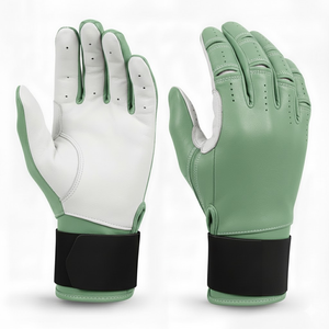 Gants de frappe de baseball professionnels de qualité supérieure, personnalisés, marron et blanc, légers, durables, respirants, avec logo personnalisé - Product Image 4