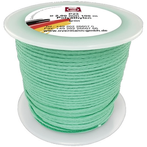 Fil de maçon Overmann de 100 m de long, diamètre 1,7 mm, 30 kg, en polyéthylène vert, outils de jardinage, lot de 6 - Product Image 2