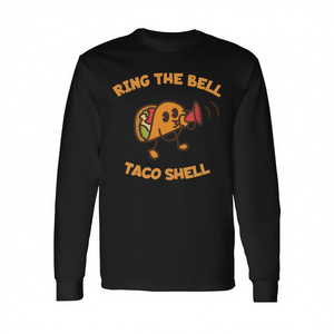 Camiseta de Manga Larga para Amantes y Elaboradores de Tacos, Camiseta Promocional con la Frase 'Ring the Bell Taco Shell' - Product Image 2