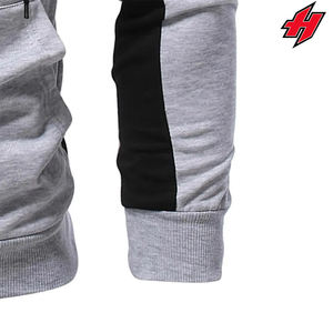 Nouveau Hoodie Demi-Zip Personnalisé 100% Coton 2023 – Tendance, Fermeture Éclair Unie, Impression Numérique au Crochet, Couleurs Contrastées, Exclusivité Printemps - Product Image 2