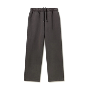 2025/2026 pantalons pour hommes de haute qualité pantalons de survêtement en molleton de coton lavé Joggers noirs avec motif droit respirant fabriqué au Pakistan - Product Image 3