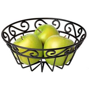 Canasta de Frutas Metálica de Gran Capacidad Personalizada OEM - Organizador de Almacenamiento de Cocina de Alambre de Acero Duradero, Soporte de Exhibición de Verduras de Escritorio - Product Image 3