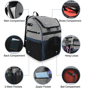 Sac à dos de football pour jeunes de haute qualité pour sacs de football de volley-ball avec compartiment à chaussures porte-balle - Product Image 4