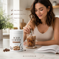 Poudre de protéines de café glacé à la L-Carnitine pour adultes |   Complément alimentaire pour booster l'énergie et la gestion du poids, faible en sucre et en matières grasses, soutien immunitaire