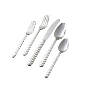 Ensemble de couverts modernes et élégants en acier inoxydable couverts cuillère couteau fourchette vaisselle design tendance pour restaurant - Product Image 2