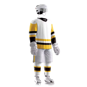 Ensemble d'uniformes de hockey sur glace personnalisés Short en jersey respirant Chaussettes et équipement Vêtements de sport d'équipe pour hommes et jeunes - Product Image 2