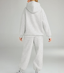 Chándales Mujer Algodón Fleece Poliéster Peso pesado Cómodo 500 GSM Chándal de gran tamaño Mujer - Product Image 4
