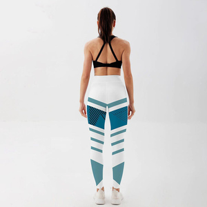 Dernier nouveau design respirant Fitness Yoga pantalon de levage athlétique entraînement Gym Legging poche genou-longueur antibactérien femmes - Product Image 5