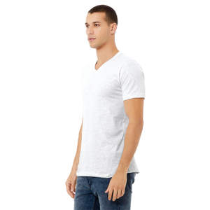 Airlume-Camiseta de algodón peinado con cuello en V para hombre y mujer, camiseta de manga corta con cuello en V, 100% oz, 4,2 - Product Image 2
