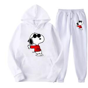 Cartoon Anime <b>Women</b> Sweatshirt <b>Sweatpants</b> Set New Fashion Men Pullover Pants Suit Spring Autumn Couple Hoodie Pant Sets - Product Image 5