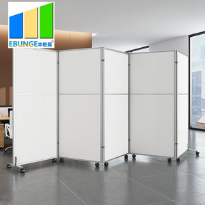 Paravents mobiles modernes EBUNGE, cloisons coulissantes pour séparation, <span class=keywords><strong>bureau</strong></span>, école, restaurant, hôpital, salle de sport, entrepôt, villa, durables - Product Image 6
