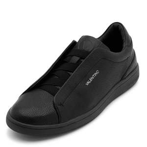 For Margot Laceless <b>Sneakers</b> Lightweight Casual Walking Shoes <b>Black</b> Genuine Leather Upper Rubber Outsole - Product Image 5