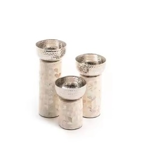 Fregona redonda hecha a mano y portavelas de Metal de calidad lujosa decoración del hogar iluminación decoración de Navidad Decoración de mesa tendencia - Product Image 2