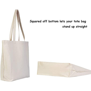 Sac fourre-tout en toile de coton de grande taille avec poignée épaule personnalisée, imprimé à l'écran en soie, réutilisable et portable, promotionnel - Product Image 2