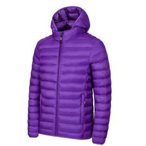 Abrigo acolchado con capucha y bolsillo con cremallera cálido para exteriores de calidad con logotipo personalizado, chaquetas acolchadas de invierno para hombres 2026 - Product Image 2