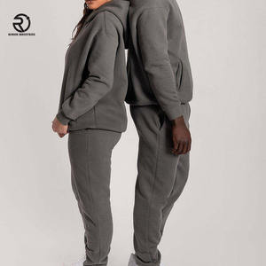 =Street Wear Blank Heavy Pullover <b>Hoodies</b> Side Pockets 100% Cotton Heavyweight Fleece Oversized Men Hoodie No <b>Strings</b> - Product Image 5