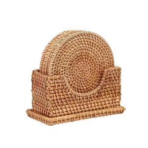 Posavasos de Madera Ecológico, Flexible y Clásico, Hecho a Mano, para Mesa de Comedor, Portavasos, Porta Teteras, Repuestos para Juegos de Té, Almacenamiento - Product Image 5