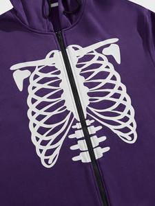 High Quality Men's Customizable 100% Cotton Fleece Rhinestone Hoodie Custom Sun Faded Design Regular Fit Pullover Quick Dry - Product Image 5