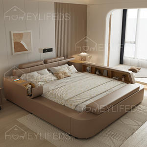 Moderno <span class=keywords><strong>letto</strong></span> King-Size intelligente multifunzionale testa massaggio <span class=keywords><strong>del</strong></span> piede posteriore caratteristiche tessuto imbottito nuovo Design per camere da <span class=keywords><strong>letto</strong></span> <span class=keywords><strong>moderne</strong></span> - Product Image 5