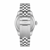 Nouvelle montre mécanique automatique pour homme avec logo personnalisé, cristal saphir, étanche 5ATM, acier inoxydable, 41 mm, OEM disponible, 153