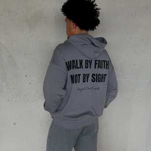 Streetwear personnalisé Boxy Puff Sweat à capuche qualité brodée recadrée éponge française personnage unique motif graphique décontracté - Product Image 4