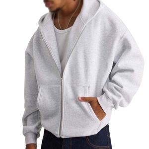 Haute qualité hommes pull à capuche décontracté coton lourd polaire surdimensionné impression personnalisée à capuche blanc hommes sweats à capuche - Product Image 6