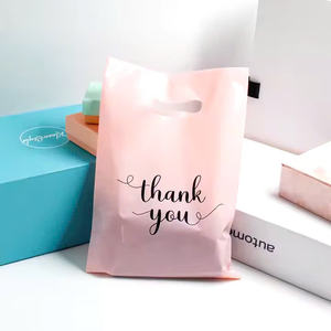 Sac à provisions en plastique découpé à l'emporte-pièce avec poignée robuste Matériaux recyclés pour une utilisation au supermarché dans les chaussures/cadeaux - Product Image 5