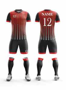 Conjuntos de ropa de fútbol de color degradado personalizado-Kits de entrenamiento de fútbol con estilo para equipos y clubes con MOQ bajo - Product Image 5