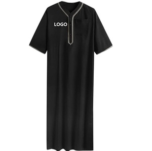 2025 haute qualité respirant quatre voies Stretch léger hommes Thobe dernière robe islamique de Style saoudien pour hommes musulmans - Product Image 6