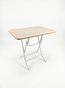 Mesa de Comedor Plegable con Diseño Moderno, Estructura Metálica y Acabado en Madera, para 4 Personas, Ideal para Apartamentos y Hogares - Product Image 3