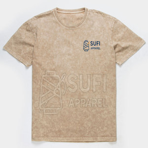 Soldes d'été T-shirt pour homme uni délavé à l'acide Manches courtes Décontracté Tendance Streetwear 100% Coton Tricoté Respirant Séchage rapide Coupe classique - Product Image 1