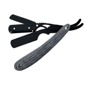 Maquinilla de afeitar profesional para hombres, recta Premium con mango de madera ergonómico, experiencia de afeitado precisa y cómoda - Product Image 1