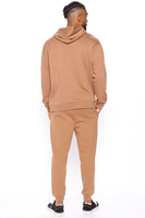 Sudadera con capucha para hombre, de invierno, ajustada, gruesa, transpirable, estampada, 100% algodón, informal, con cremallera, tipo jogger