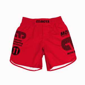 กางเกงขาสั้น MMA แบบยั่งยืน,ผ้าสีแดงทนทานสั่งทำได้ทุกขนาด - Product Image 1