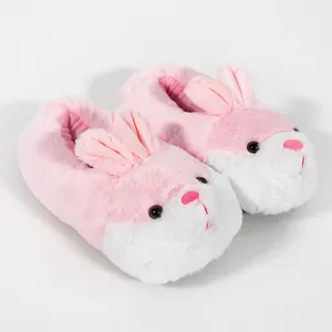 Winter Warm Super Soft Lovely Rabbit Plush Cotton Shoes Indoor Bedroom