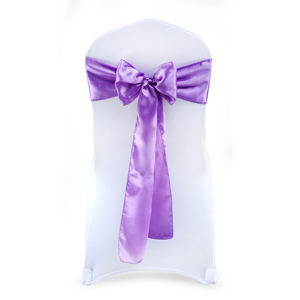 Modern Satin <b>Chair</b> <b>Sash</b> Dustproof & Washable for Banquets Weddings Home Decor - Product Image 6