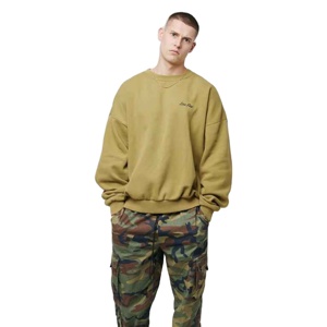 Haute qualité mode Super confortable hommes pull décontracté ample col rond pull à manches longues pull surdimensionné - Product Image 2