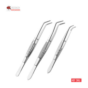 Dental College Cotton & Dressing Tweezer Set of 2 Pcs Self Locking With Serrated Tips 6" Dental Surgical Instruments Hygienist - Product Image 4