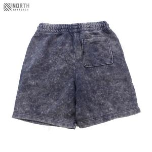Nouveauté : Short décontracté vintage pour homme en toile délavée à l'acide, en polyester/coton, avec cordon de serrage, taille 3XL, uni, livraison rapide - Product Image 3