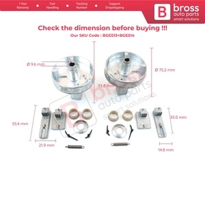 BGE513+BGE514 Left Right Arm Armrest Latch Bracket for Vito Viano W639 Sprinter MK2 906 Crafter 2E 2F - Product Image 6