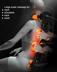 Silla de masaje de gravedad cero eléctrica de lujo al por mayor con función de Shiatsu cuidado corporal-mejor precio moderno de cuero PU pie cuello pierna - Product Image 6