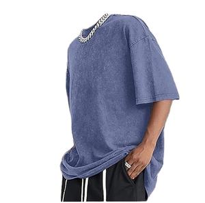 Servicio OEM Personalizado: Camiseta de Hombre 100% Algodón, Lavado Ácido, Transpirable, Antipilling, Estilo Vintage, Oversize, Cuello Redondo, Manga Corta, Tejido Grueso - Product Image 5