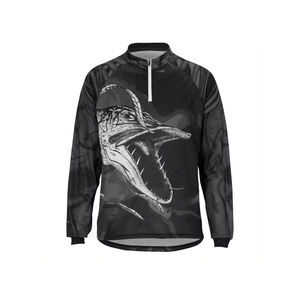 Polo de pesca de fabricación de alta calidad, proveedor de fábrica, camisa de pesca deportiva de manga larga con sublimación personalizada - Product Image 2