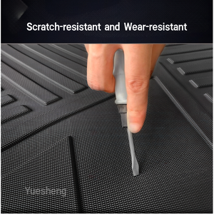 Tappetino per Auto Impermeabile 3D in TPE Nero Spessore 5mm per Traveller T2 <span class=keywords><strong>2023</strong></span>- Accessori Interni Rivestimento Bagagliaio Posteriore - Product Image 3