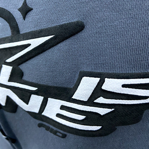 Sudadera con capucha y cremallera de cara completa personalizada, sudadera con estampado de soplo de logotipo 3D, chaqueta informal, ropa de calle, sudaderas con capucha con cremallera doble para hombre - Product Image 5