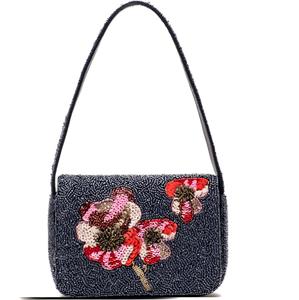 Sac à main de fête en perles de rocaille, broderie artistique, sac à main en perles de rocaille fait à la main, broderie en perles, sac à main à bandoulière - Product Image 4