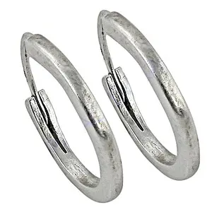 18K Gold Plated 925 <b>Sterling</b> <b>Silver</b> <b>Hoop</b> <b>Earrings</b> for Women Classic Geometric Design with Zircon for Daily Wear Wedding Party - Product Image 3